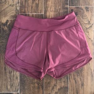 Purple lululemon shorts